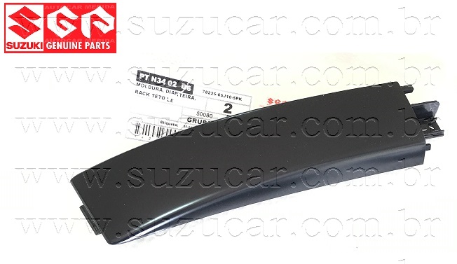 Moldura Dianteira Esquerdo do Rack de Teto  Grand Vitara 2.0 16v Ger 3 após 2008 / Grand Vitara 3.2 v6 (ORIGINAL)