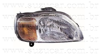 Farol do Suzuki BALENO 1.6 16V c/ Pisca (Direito)