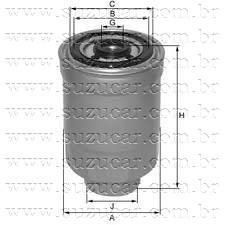 FILTRO DE COMBUSTIVEL TRACKER 2.0 8V RF / GRNAD VITARA 2.0 8V RF 2001/2001