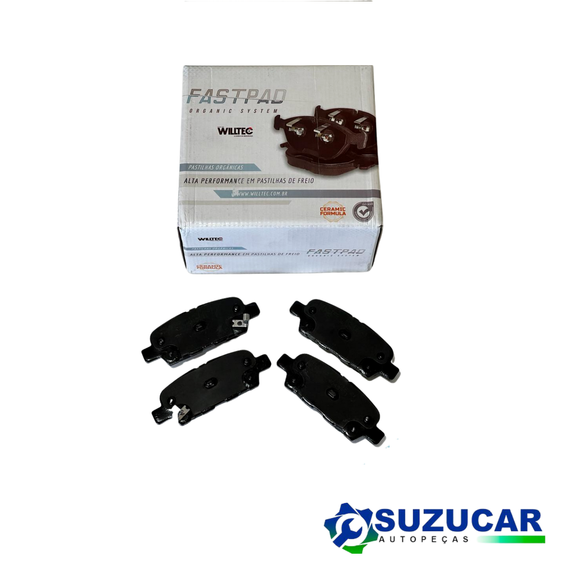 JG DE PASTILHA DE FREIO TRASEIRA GRAND VITARA 2.0 16V APÓS 2006 GER III (CERÂMICA)