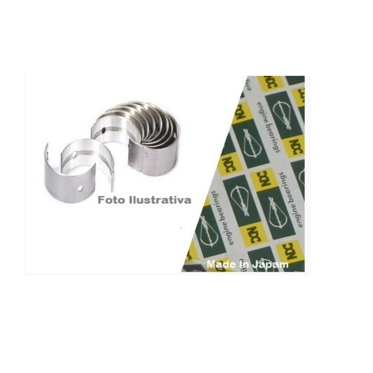 Jogo de Bronzina de Mancal SAMURAI 1.3 8V (STD)