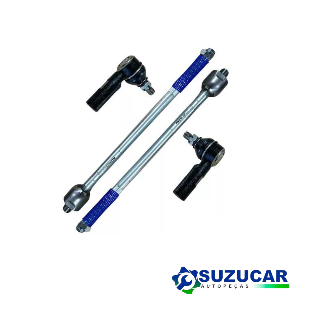 Kit Barra Munhao Axial + Terminal Direção Sx4 2.0 Rosca Fina