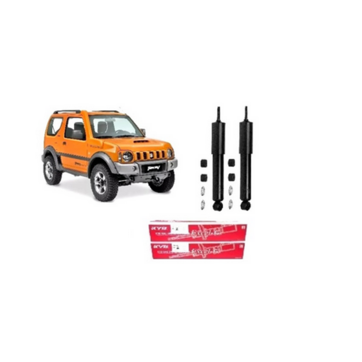 PAR AMORTECEDOR DIANTEIRO JIMNY 1.3 16V ( KYB-JAPAM)