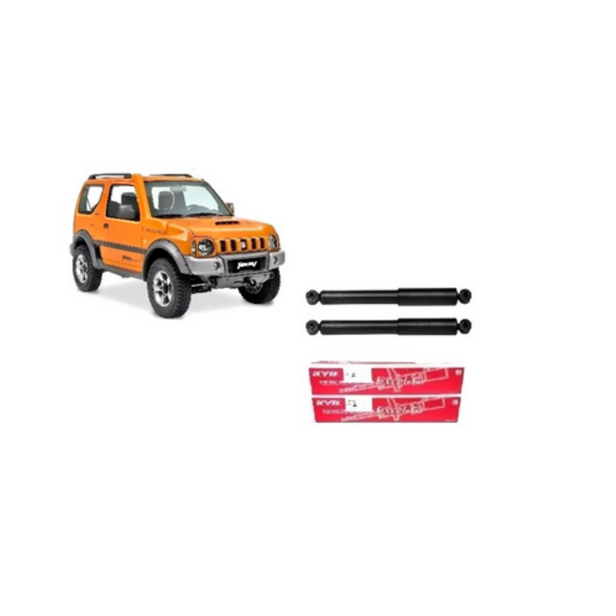 PAR AMORTECEDOR TRASEIRO JIMNY 1.3 16V ( KYB-JAPAM)