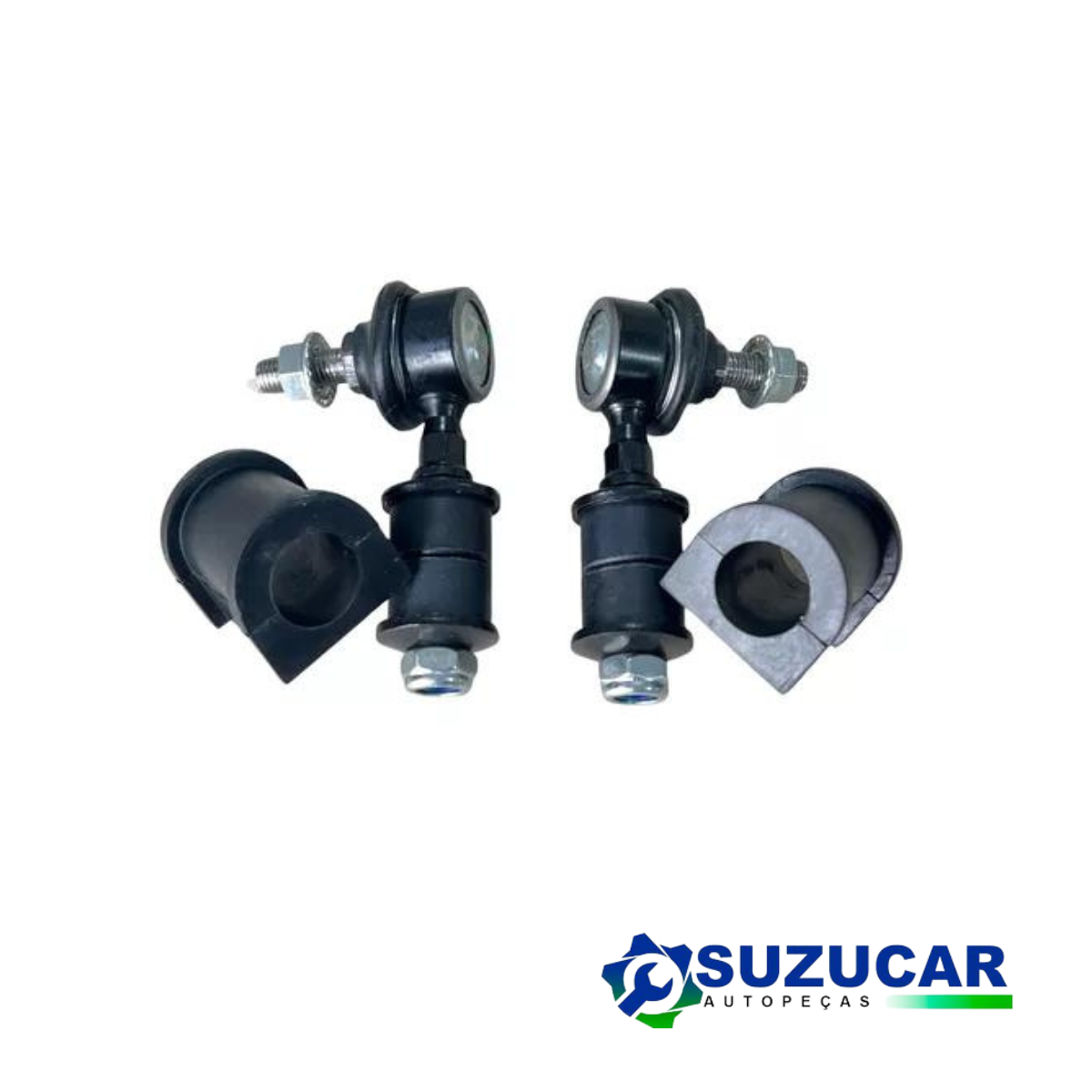 Par De Bucha Barra Estabilizadora + Bieleta Tracker Todas Até 2009