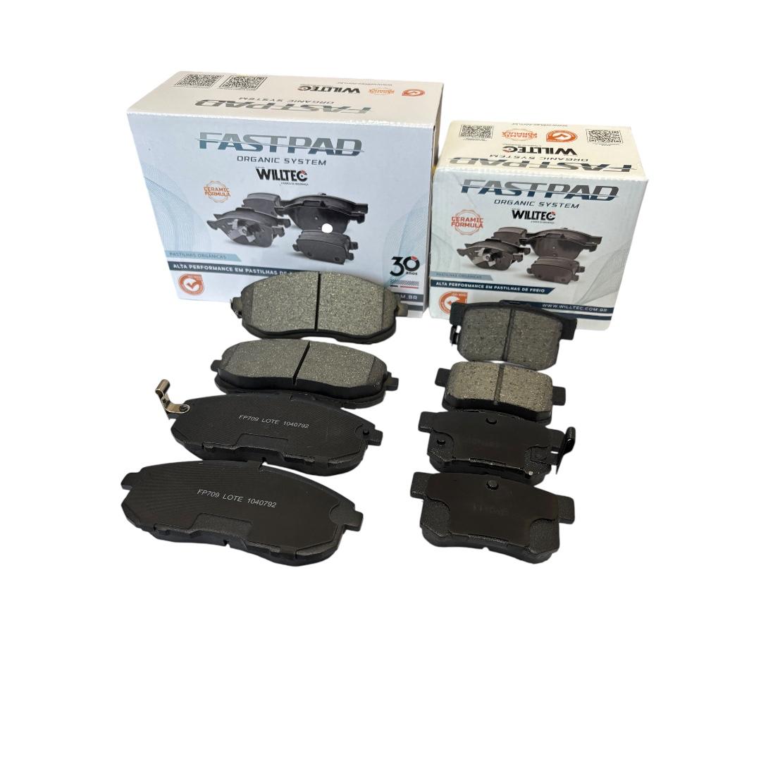 Kit Pastilha De Freio Dianteira + Traseira Sx4 2.0 16v Todos  Até 2015 