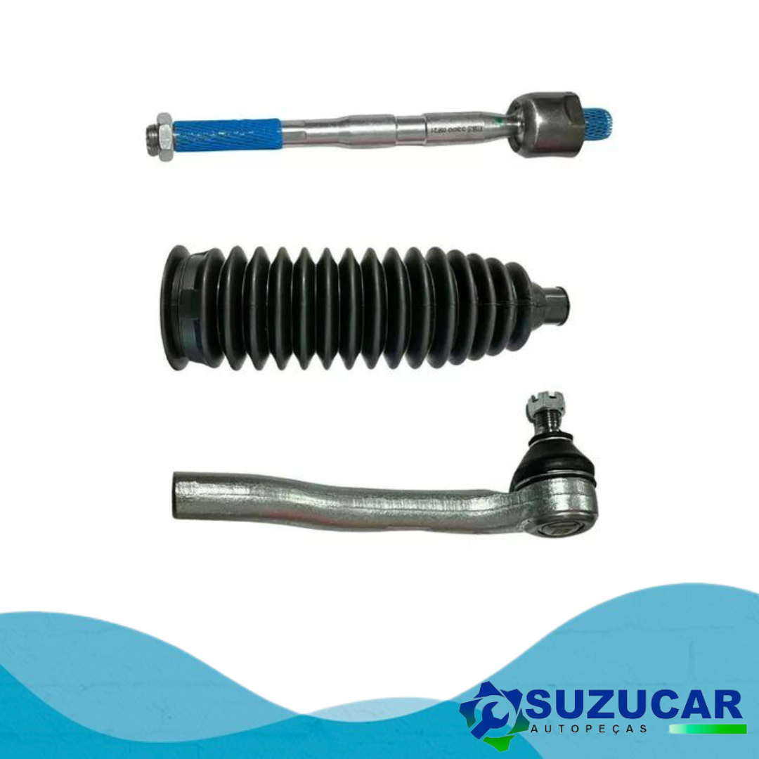 Kit Coifa Axial Terminal Esquerdo Caixa Direção Tracker Todos Até 2009